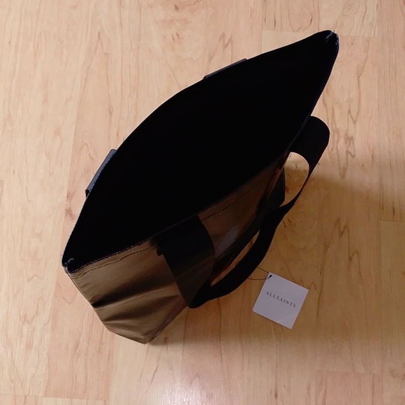 Allsaints All Saints Large Black Silky Tote bag - Picture 8 of 9